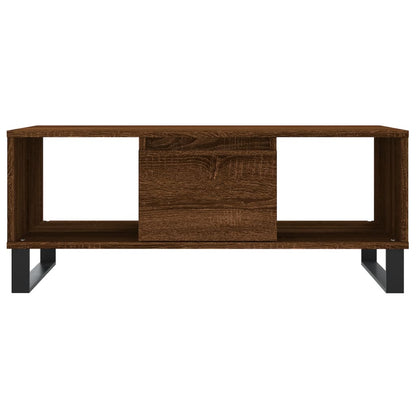 Tavolino da Salotto Rovere Marrone 90x50x36,5 cm in Multistrato