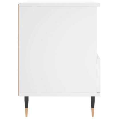 Comodino Bianco 40x35x50 cm in Legno Multistrato - homemem39