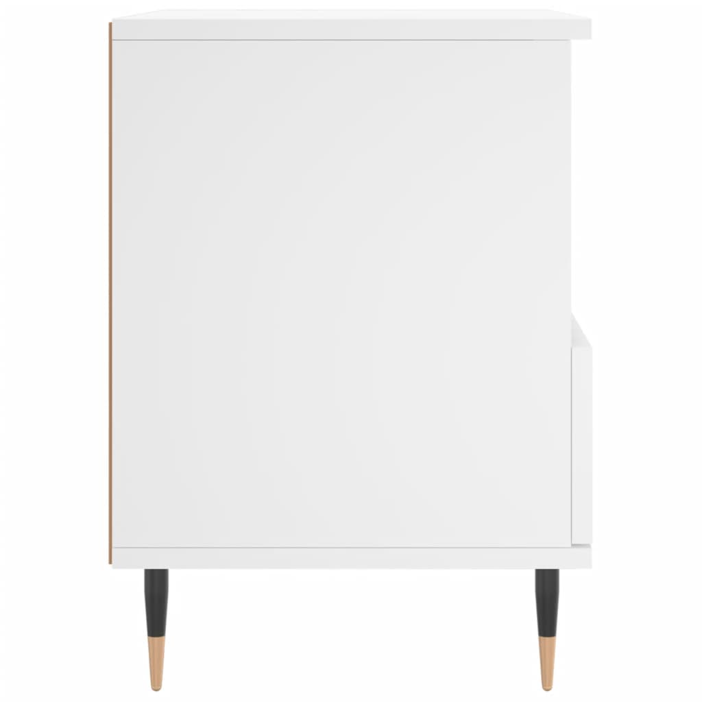 Comodini 2pz Bianchi 40x35x50 cm in Legno Multistrato - homemem39