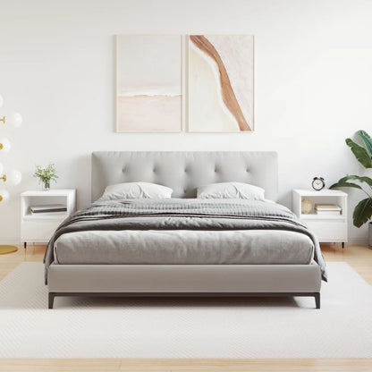 Comodini 2pz Bianchi 40x35x50 cm in Legno Multistrato - homemem39