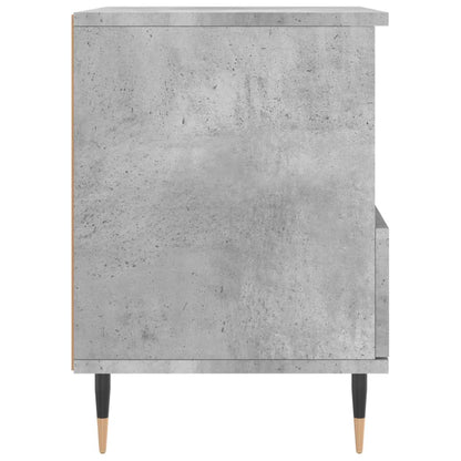 Comodino Grigio Cemento 40x35x50 cm in Legno Multistrato - homemem39