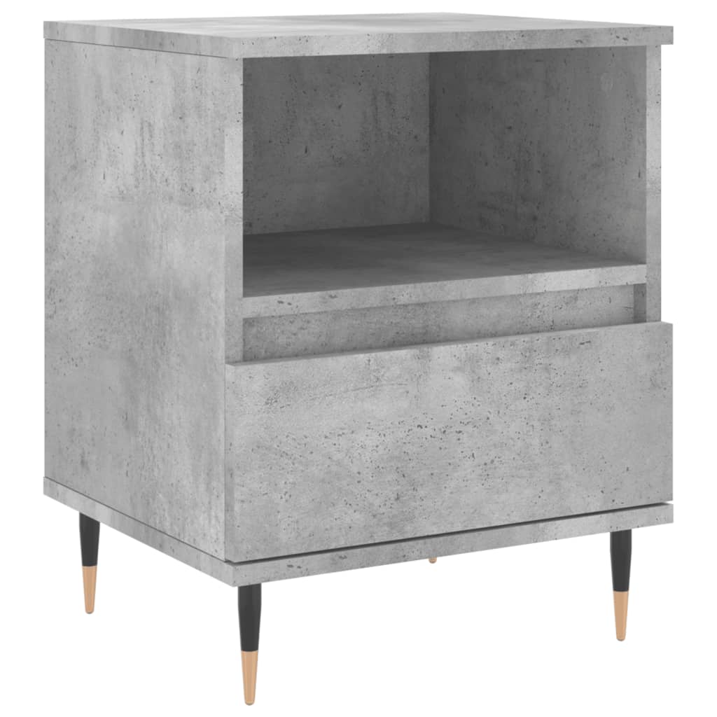 Comodini 2pz Grigio Cemento 40x35x50 cm in Legno Multistrato - homemem39