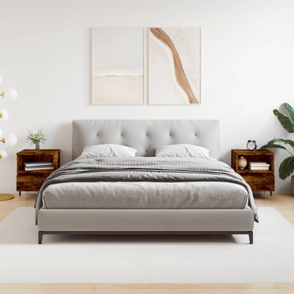 Comodini 2pz Rovere Fumo 40x35x50 cm in Legno Multistrato - homemem39