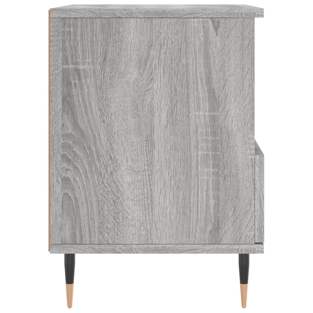 Comodino Grigio Sonoma 40x35x50 cm in Legno Multistrato - homemem39