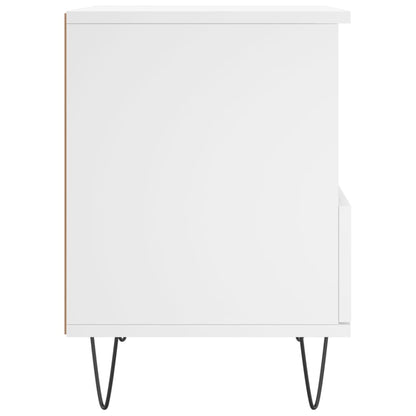 Comodino Bianco 40x35x50 cm in Legno Multistrato - homemem39