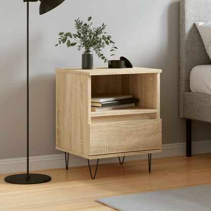 Comodino Rovere Sonoma 40x35x50 cm in Legno Multistrato | homemem39