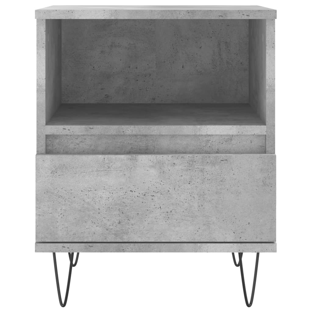 Comodini 2pz Grigio Cemento 40x35x50 cm in Legno Multistrato - homemem39