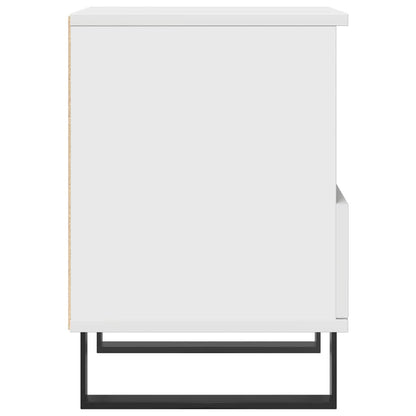 Comodino Bianco 40x35x50 cm in Legno Multistrato - homemem39