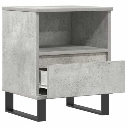 Comodino Grigio Cemento 40x35x50 cm in Legno Multistrato - homemem39