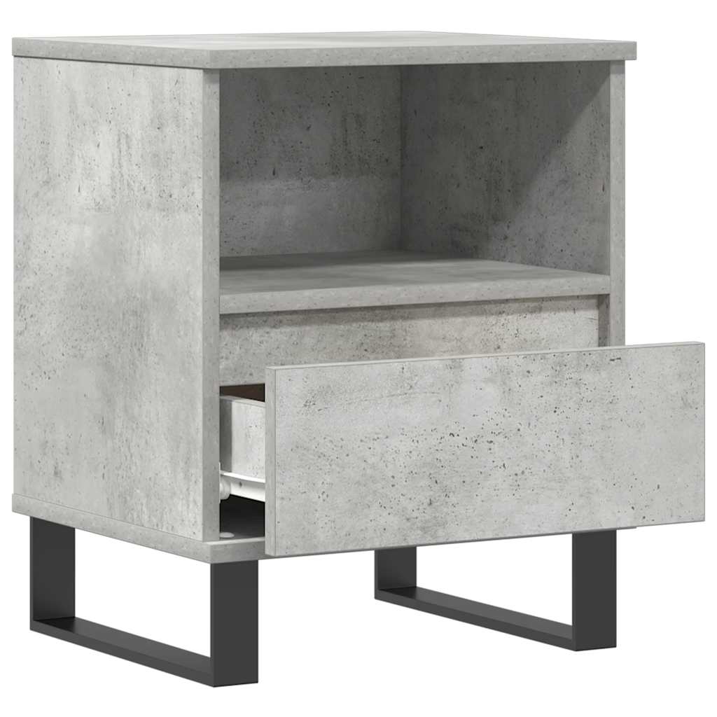 Comodini 2pz Grigio Cemento 40x35x50 cm in Legno Multistrato - homemem39