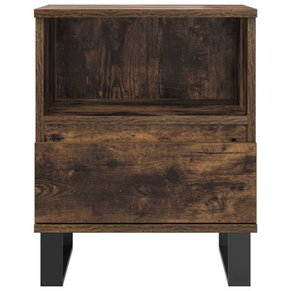 Comodini 2pz Rovere Fumo 40x35x50 cm in Legno Multistrato - homemem39