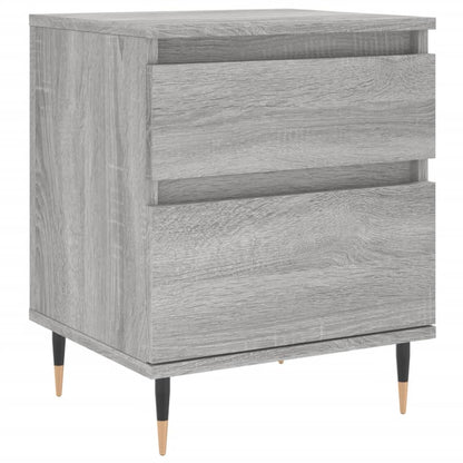 Comodini 2pz Grigio Sonoma 40x35x50 cm in Legno Multistrato - homemem39