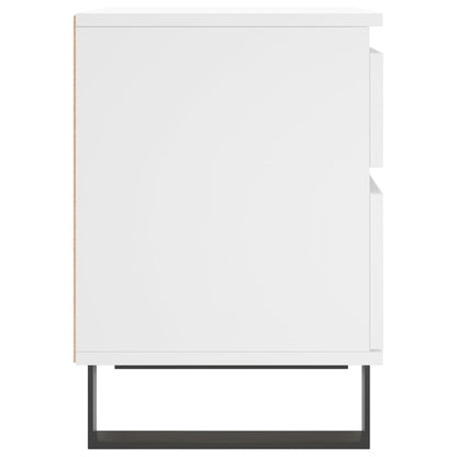 Comodino Bianco 40x35x50 cm in Legno Multistrato - homemem39