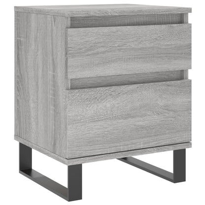 Comodino Grigio Sonoma 40x35x50 cm in Legno Multistrato - homemem39