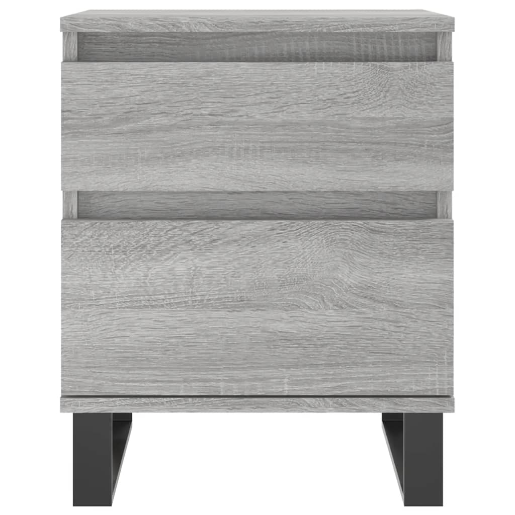 Comodino Grigio Sonoma 40x35x50 cm in Legno Multistrato - homemem39