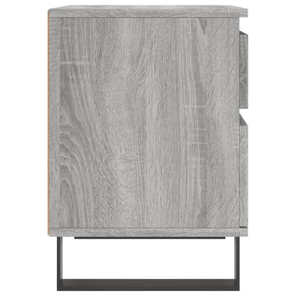 Comodini 2pz Grigio Sonoma 40x35x50 cm in Legno Multistrato - homemem39