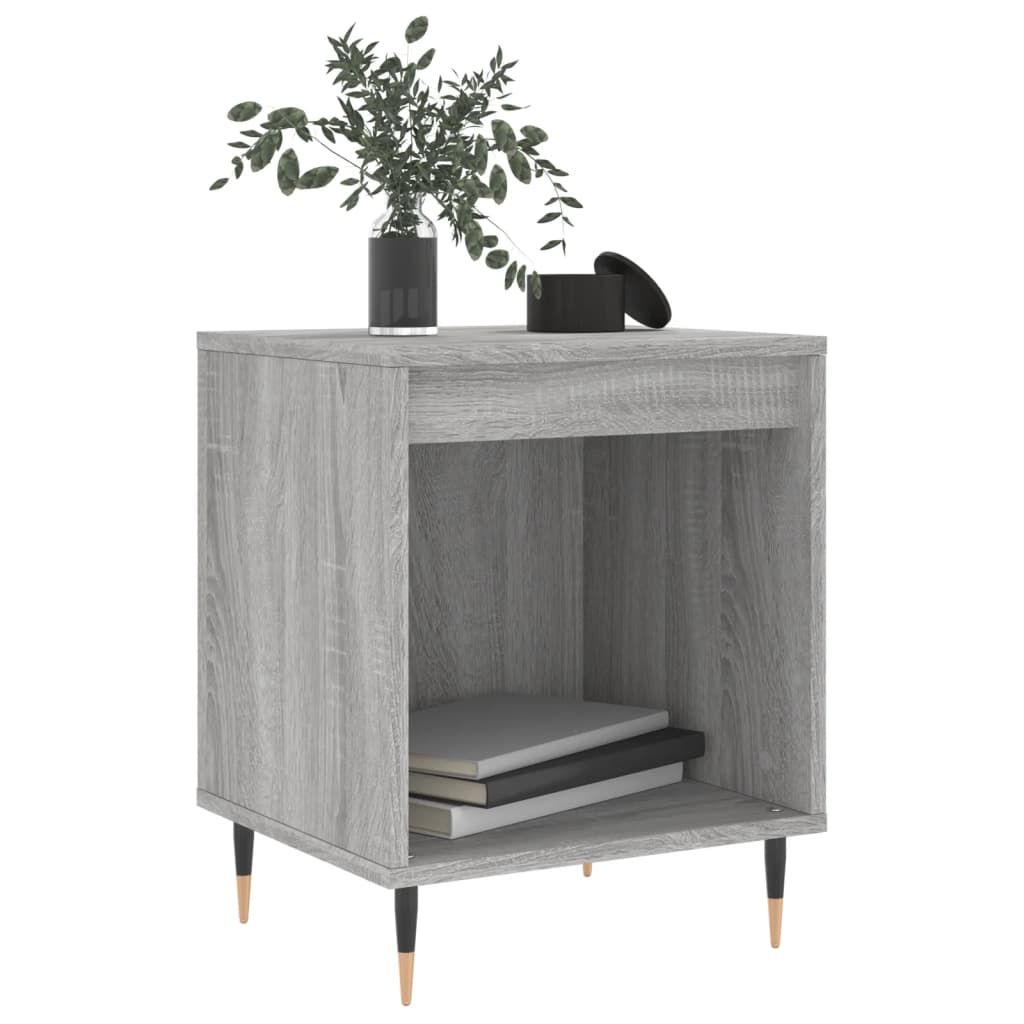 Comodini 2pz Grigio Sonoma 40x35x50 cm in Legno Multistrato | homemem39