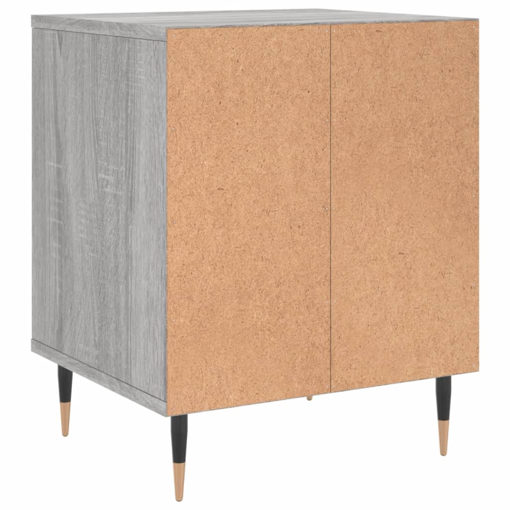 Comodini 2pz Grigio Sonoma 40x35x50 cm in Legno Multistrato | homemem39