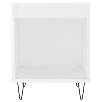 Comodino Bianco 40x35x50 cm in Legno Multistrato