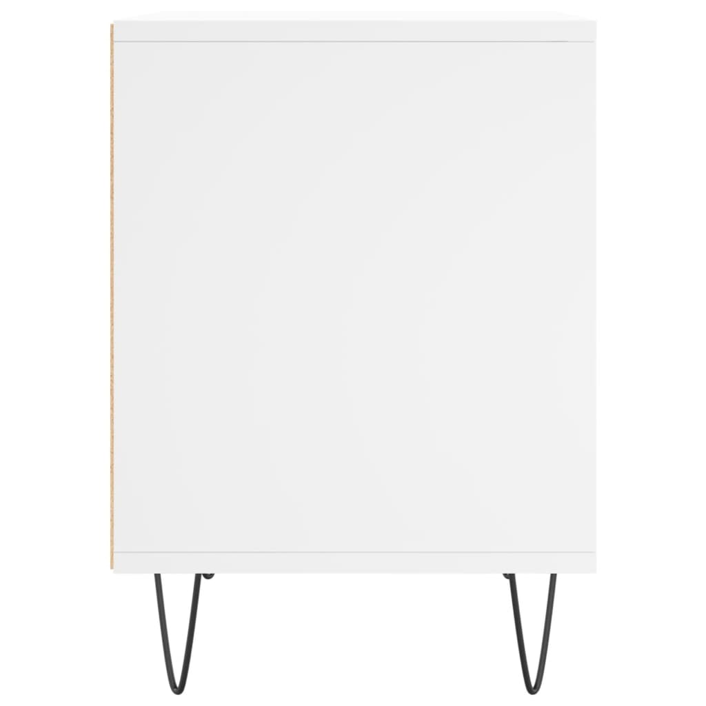 Comodino Bianco 40x35x50 cm in Legno Multistrato - homemem39