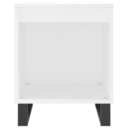 Comodino Bianco 40x35x50 cm in Legno Multistrato