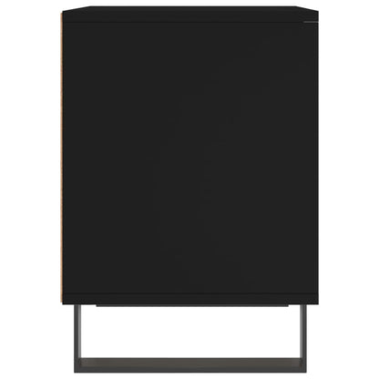 Comodini 2pz Neri 40x35x50 cm in Legno Multistrato