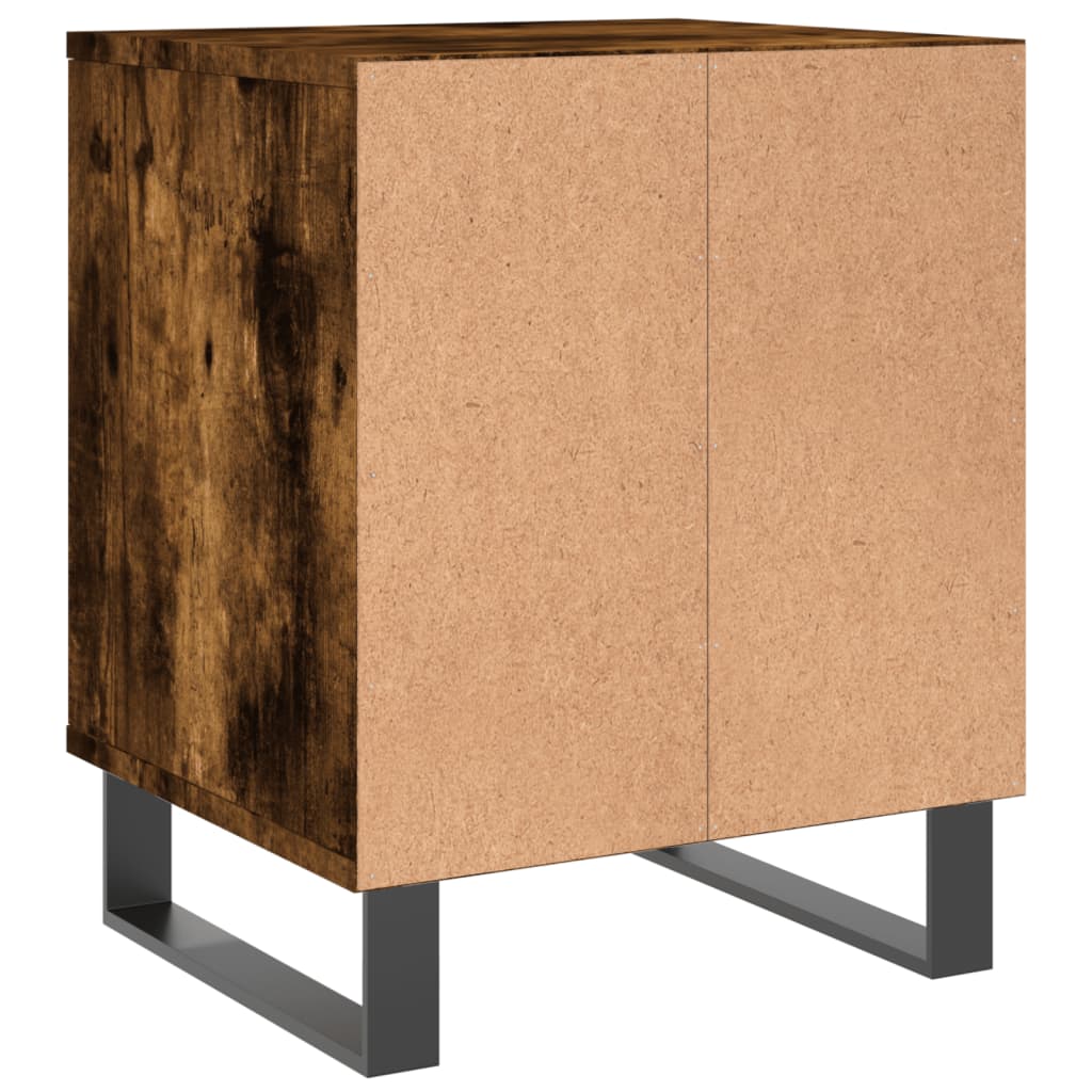 Comodino Rovere Fumo 40x35x50 cm in Legno Multistrato - homemem39