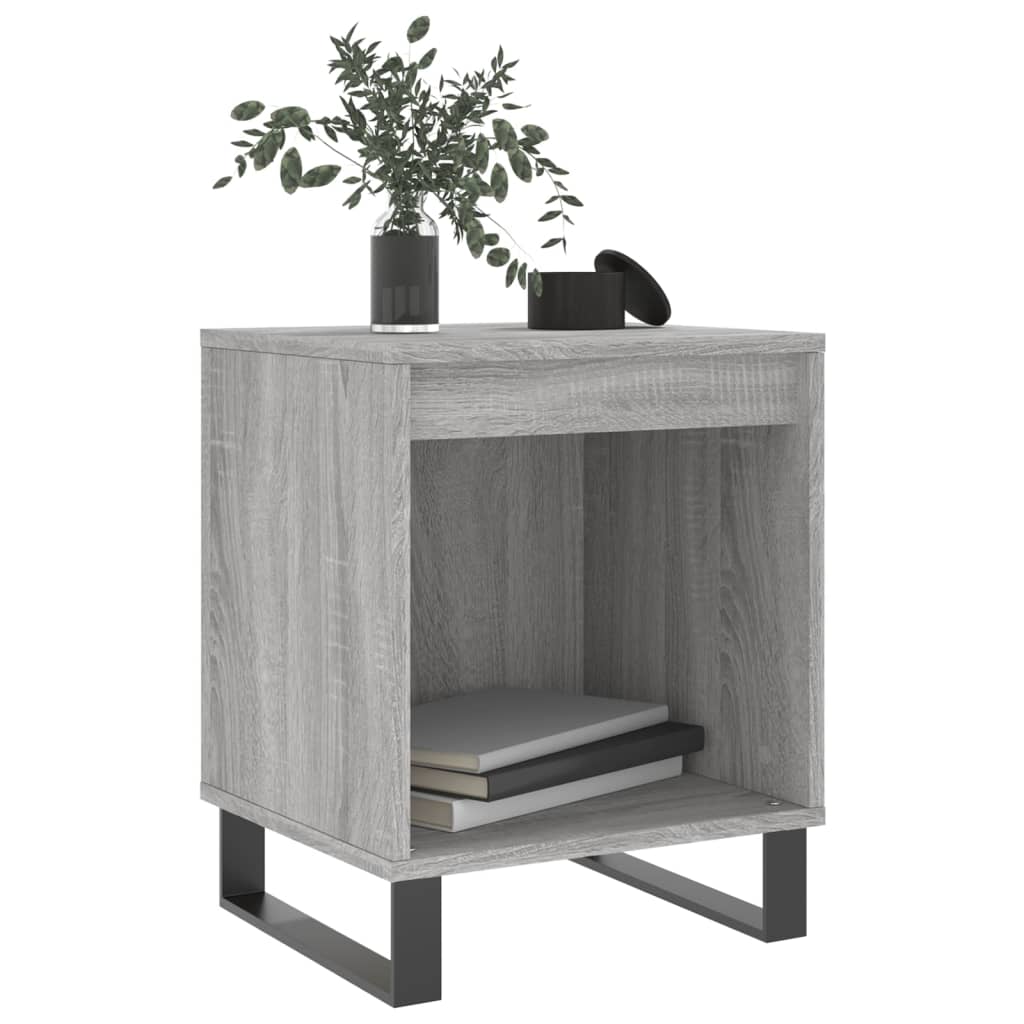Comodini 2pz Grigio Sonoma 40x35x50 cm in Legno Multistrato - homemem39