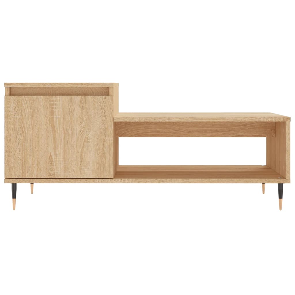 Tavolino da Salotto Rovere Sonoma 100x50x45cm Legno Multistrato | homemem39