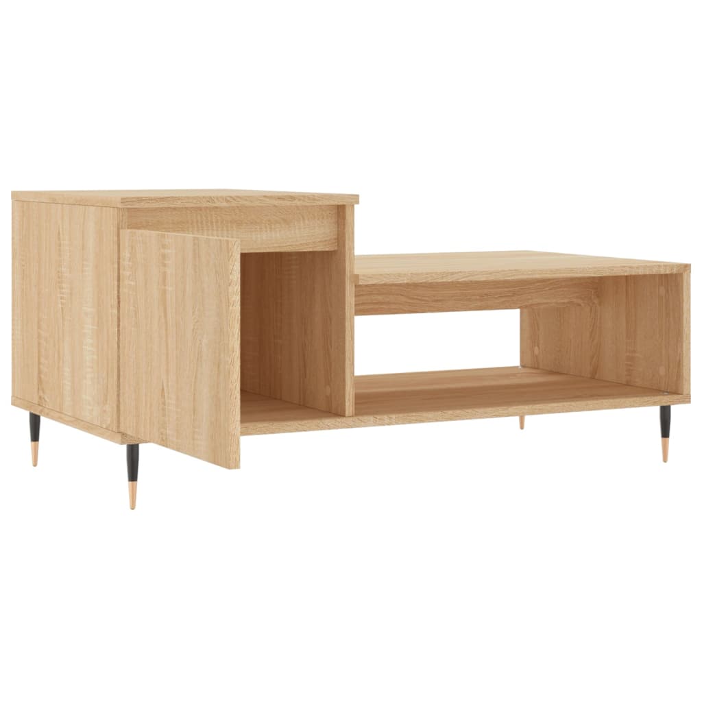 Tavolino da Salotto Rovere Sonoma 100x50x45cm Legno Multistrato | homemem39
