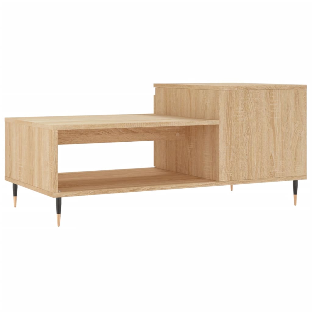 Tavolino da Salotto Rovere Sonoma 100x50x45cm Legno Multistrato | homemem39
