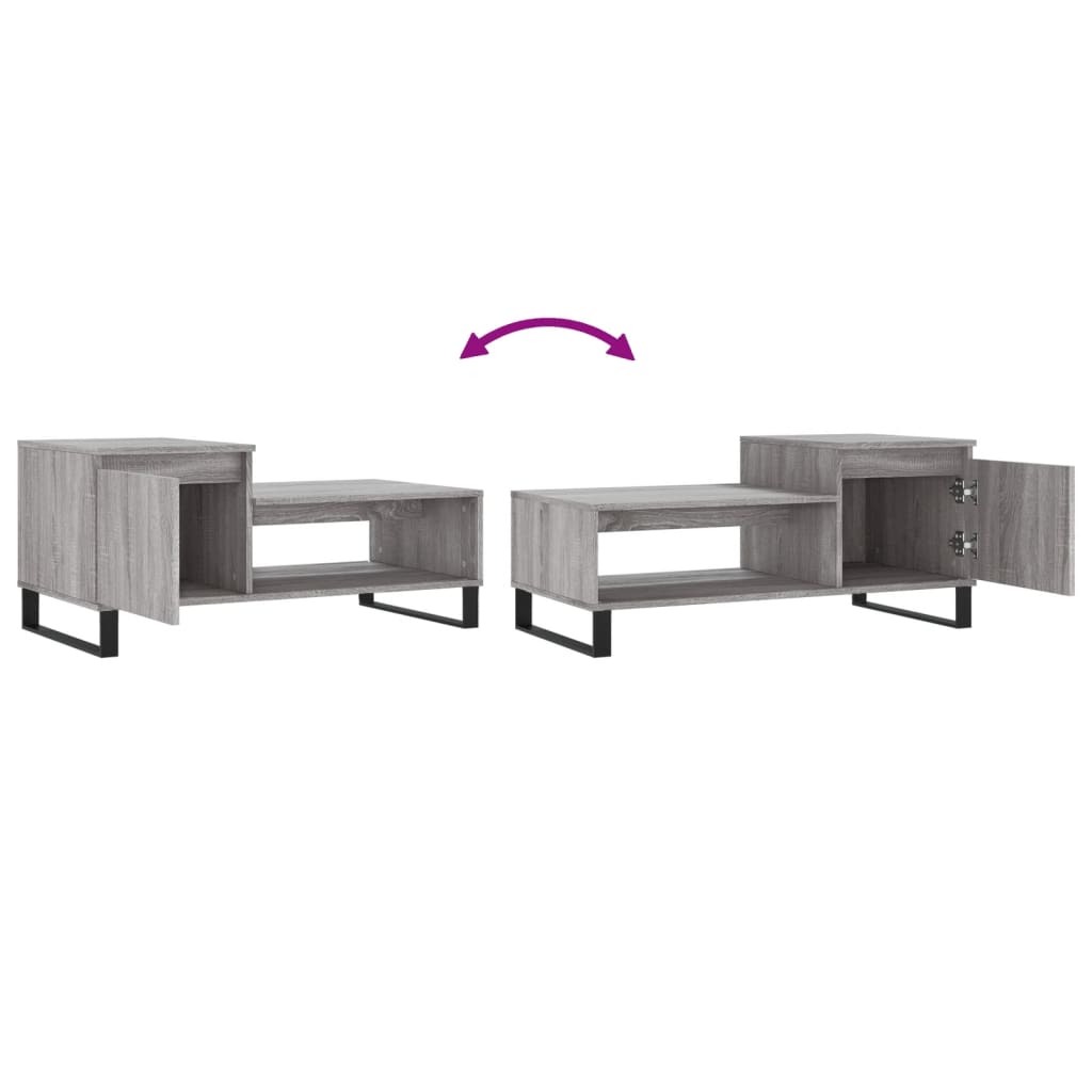 Tavolino da Salotto grigio sonoma 100x50x45cm Legno Multistrato | homemem39