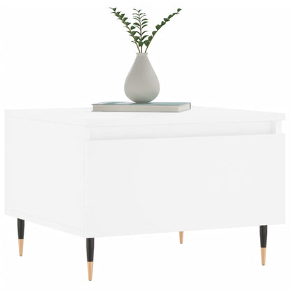 Tavolini da Salotto 2pz Bianchi 50x46x35cm in Legno Multistrato | homemem39