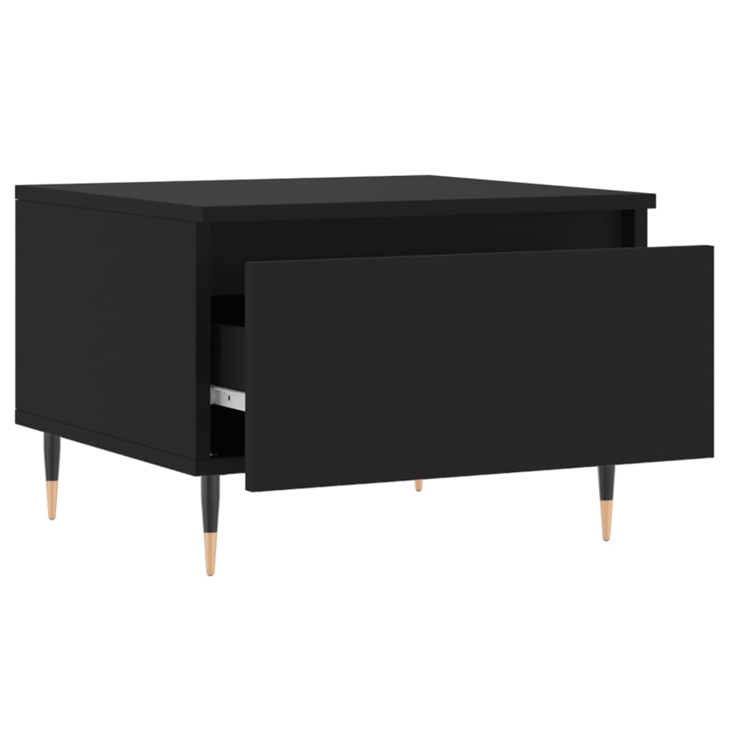 Tavolini da Salotto 2pz Neri 50x46x35 cm in Legno Multistrato | homemem39