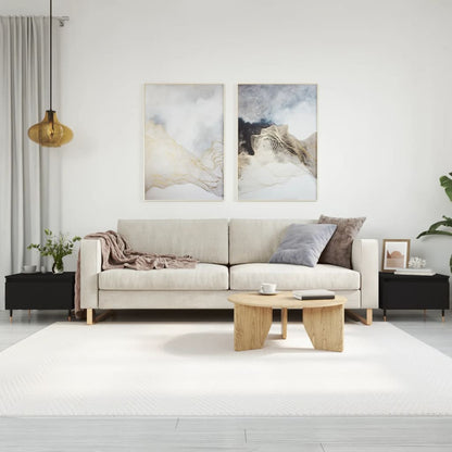Tavolini da Salotto 2pz Neri 50x46x35 cm in Legno Multistrato | homemem39