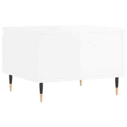 Tavolini Salotto 2pz Bianco Lucido 50x46x35cm Legno Multistrato | homemem39