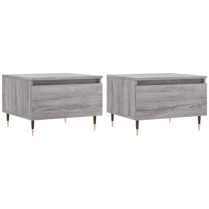 Tavolini Salotto 2pz Grigio Sonoma 50x46x35cm Legno Multistrato | homemem39