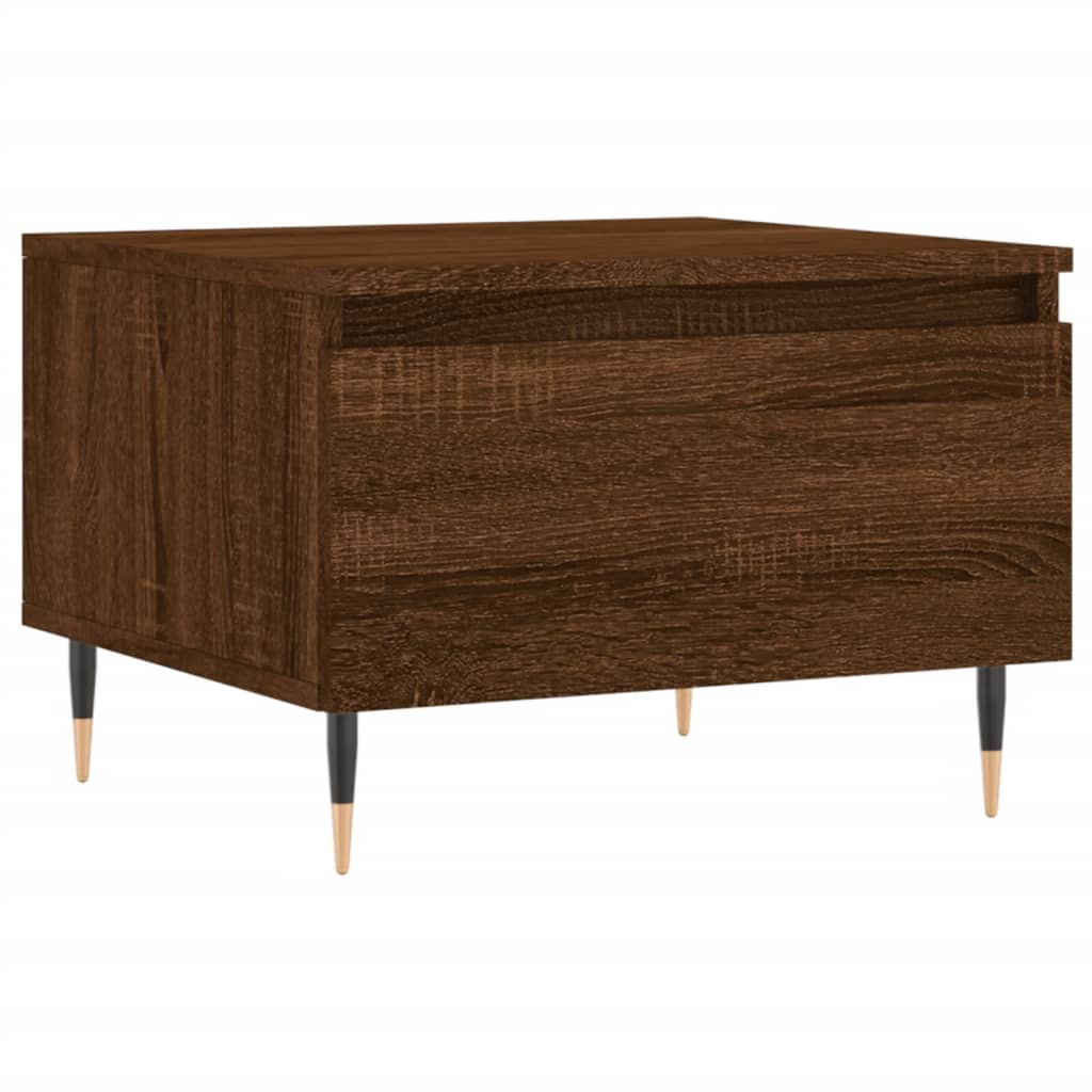 Tavolini Salotto 2pz Rovere Marrone 50x46x35 Legno Multistrato | homemem39