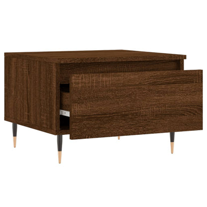 Tavolini Salotto 2pz Rovere Marrone 50x46x35 Legno Multistrato | homemem39