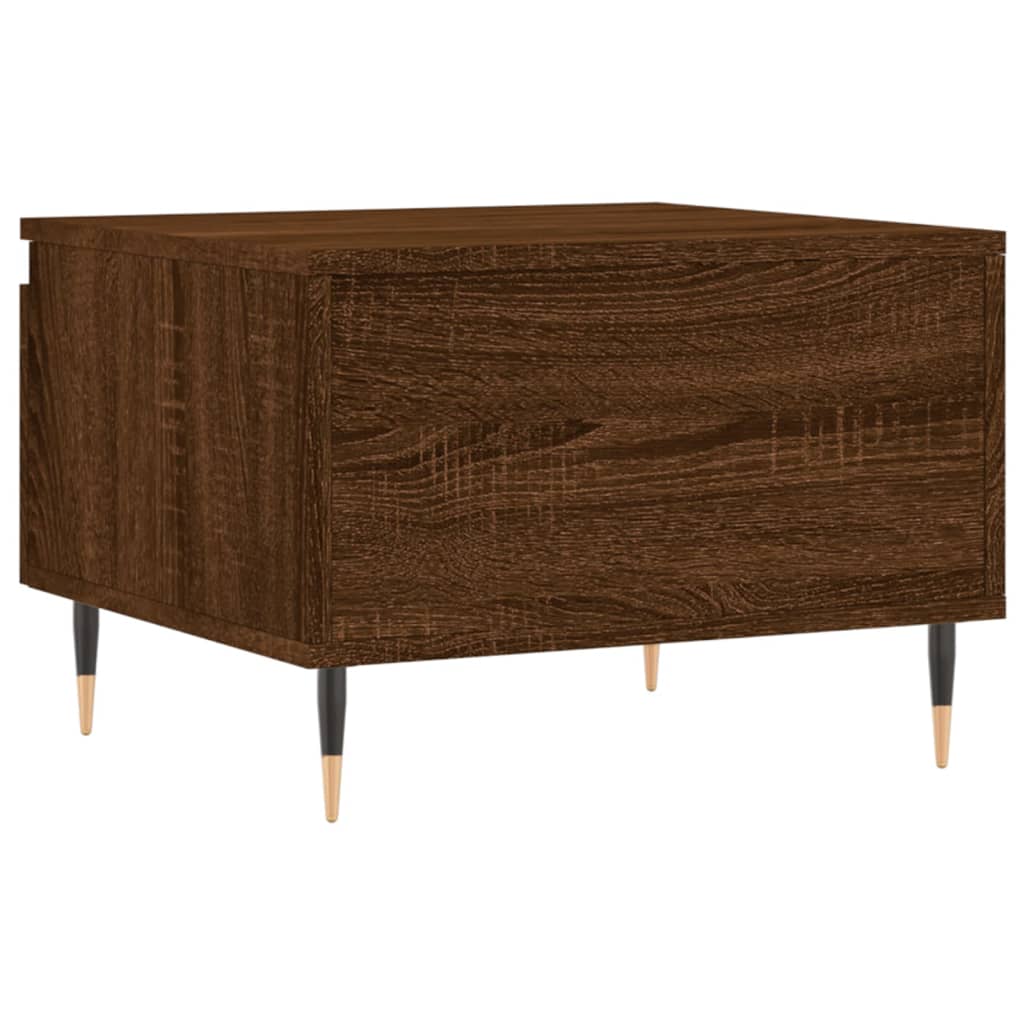 Tavolini Salotto 2pz Rovere Marrone 50x46x35 Legno Multistrato | homemem39