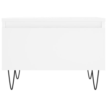 Tavolini da Salotto 2pz Bianchi 50x46x35cm in Legno Multistrato | homemem39