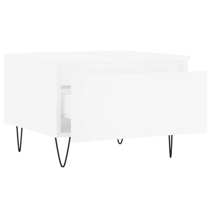Tavolini da Salotto 2pz Bianchi 50x46x35cm in Legno Multistrato | homemem39