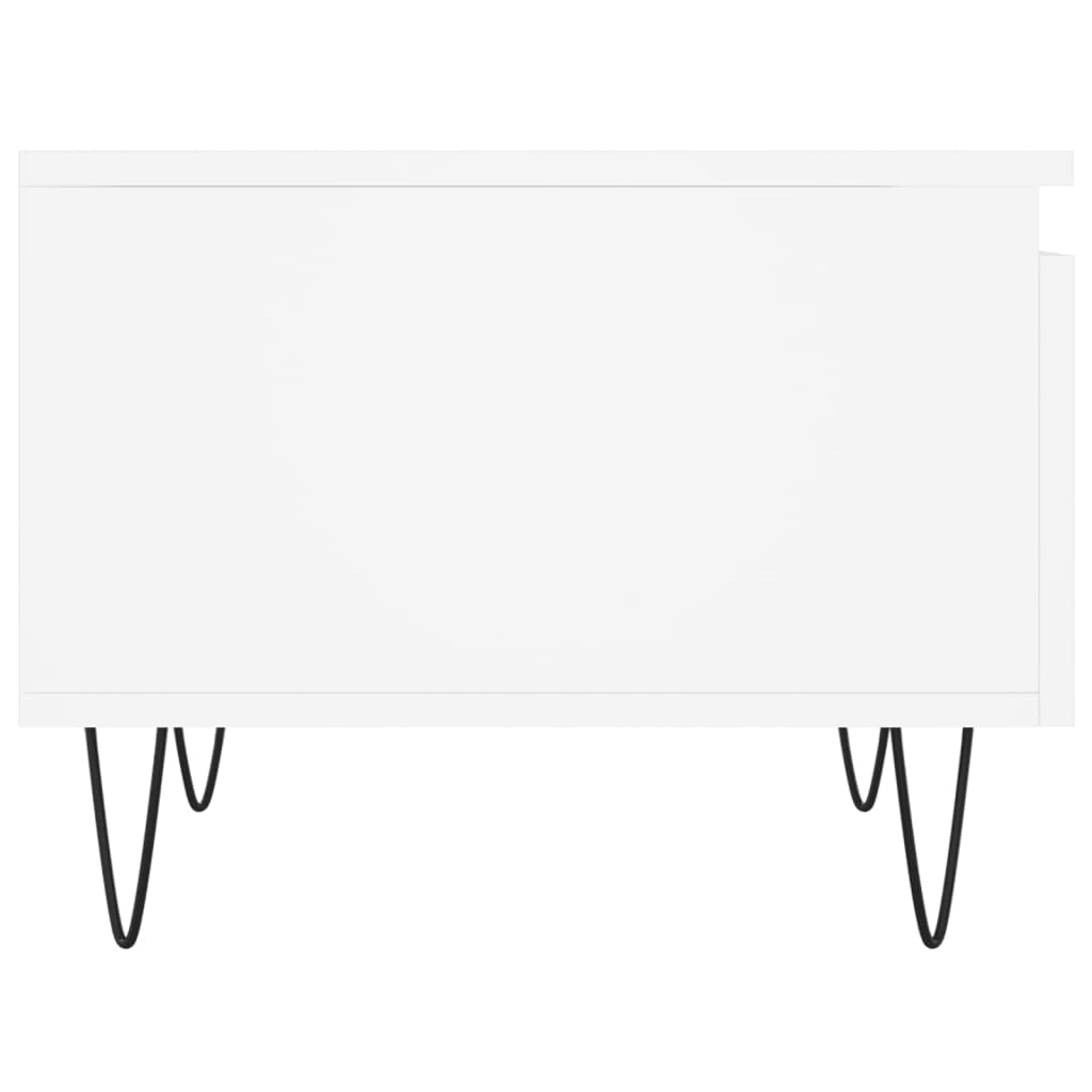Tavolini da Salotto 2pz Bianchi 50x46x35cm in Legno Multistrato | homemem39
