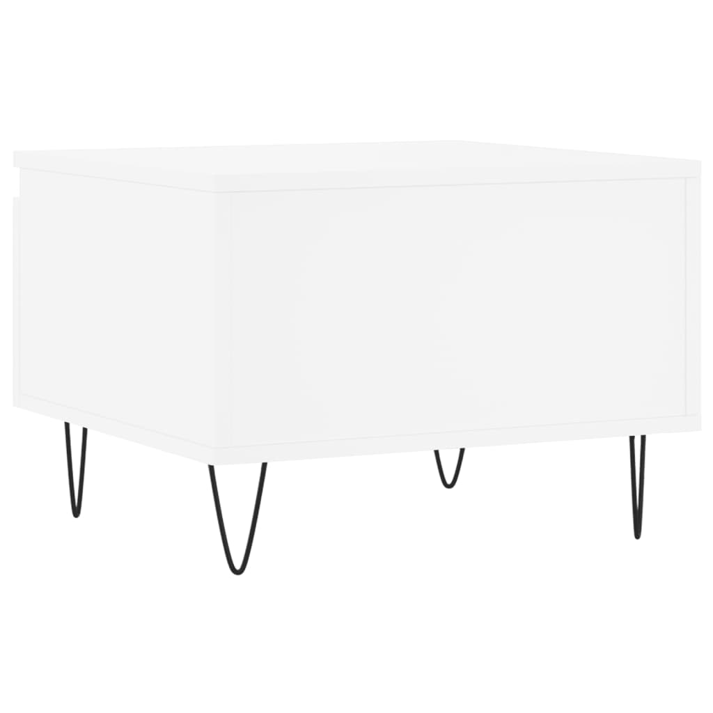 Tavolini da Salotto 2pz Bianchi 50x46x35cm in Legno Multistrato | homemem39