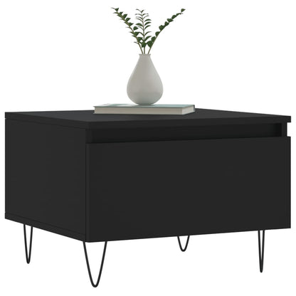 Tavolini da Salotto 2pz Neri 50x46x35 cm in Legno Multistrato | homemem39