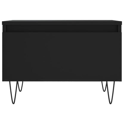 Tavolini da Salotto 2pz Neri 50x46x35 cm in Legno Multistrato | homemem39