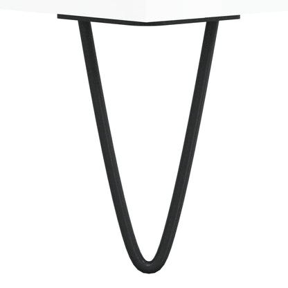 Tavolini Salotto 2pz Bianco Lucido 50x46x35cm Legno Multistrato | homemem39