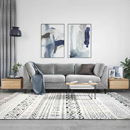 Tavolini Salotto 2pz Rovere Sonoma 50x46x35cm Legno Multistrato | homemem39