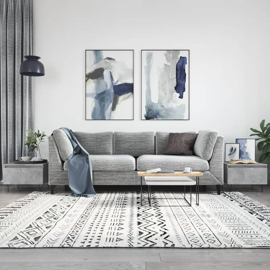 Tavolini Salotto 2pz Grigio Cemento 50x46x35 Legno Multistrato | homemem39