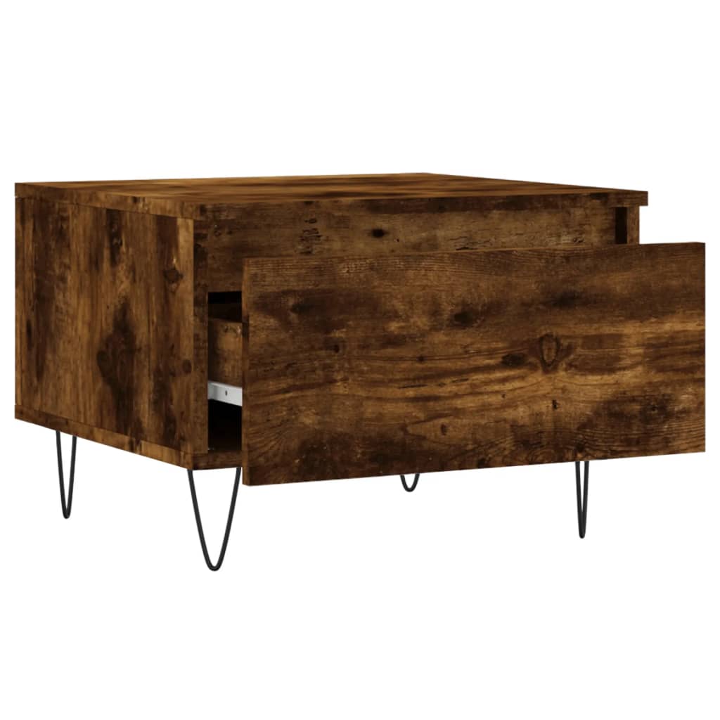 Tavolini Salotto 2pz Rovere Fumo 50x46x35 cm Legno Multistrato | homemem39
